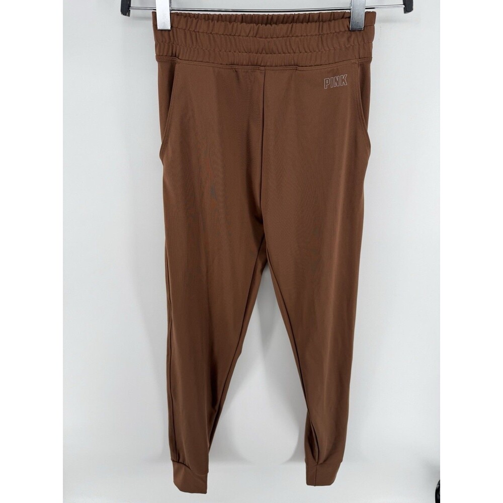 PINK Victoria's Secret Jogger Pants XS Brown  Pockets Vintage Style